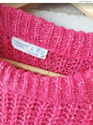 Jersey grueso mujer Primark fucsia Talla L