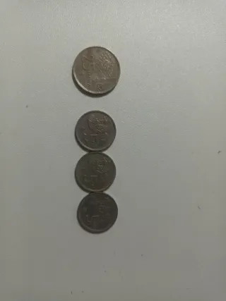 Lote 3 monedas 5 y 25 Pesetas España 1982