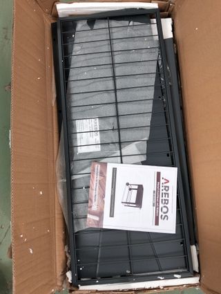 Jardinera elevada AREBOS de metal con ruedas | Huerto móvil 75 L