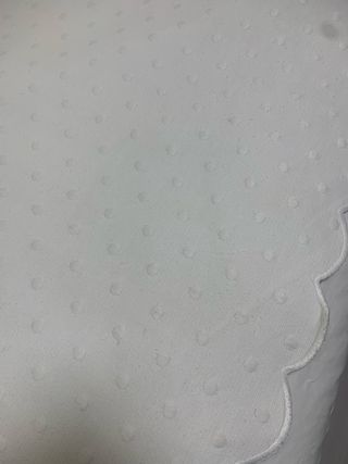 Colcha bouti algodón blanco bodoques