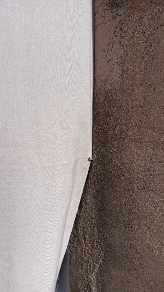 Cortina exterior grande beige/gris