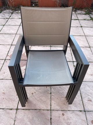 4 Sillas Jardín Aluminio Leroy Merlin