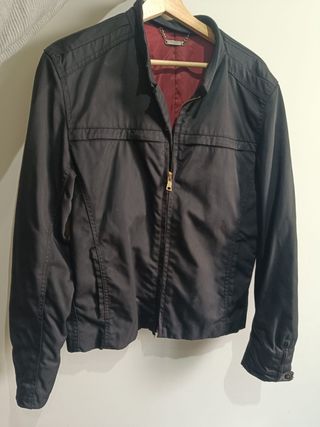 Chaqueta Zara Talla M Negra Moto