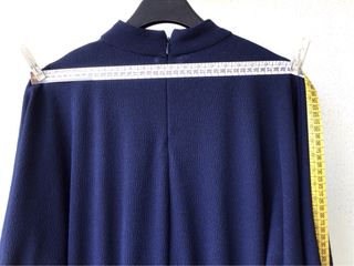 Vestito blu plissettato taglia L