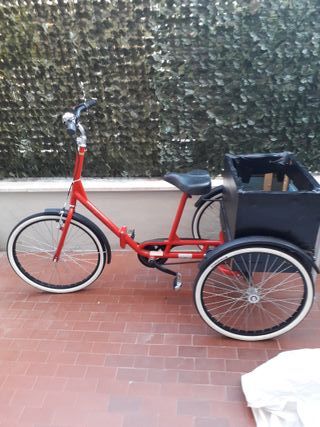 Triciclo rosso con cassone