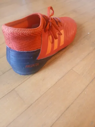 Zapatillas Adidas Predator multitaco Naranja/Rojo