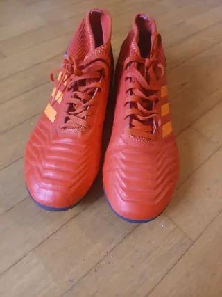 Zapatillas Adidas Predator multitaco Naranja/Rojo