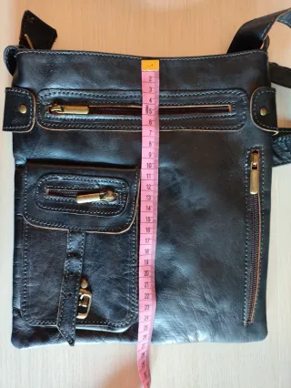 Bolso piel negro bandolera