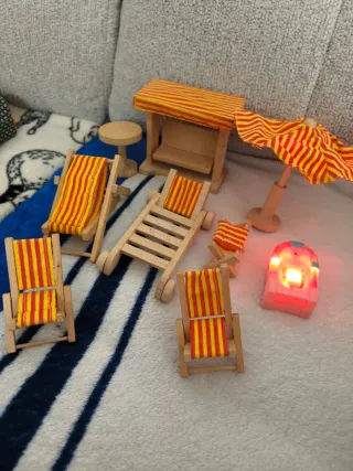 Mobiliario in miniatura per giardino