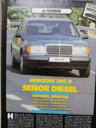 Revista automovilismo Motor 16 num 101 Sep 1985