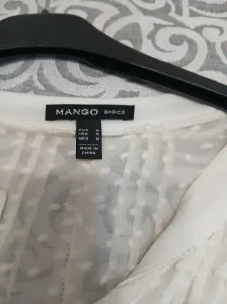 Camisa Mango blanca Talla M