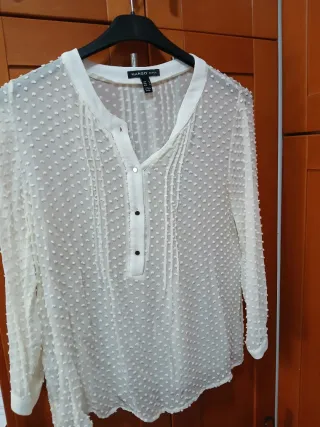 Camisa Mango blanca Talla M
