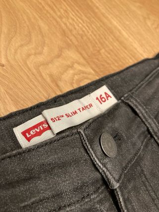 Pantalón Levi's 512 Talla 16A Gris