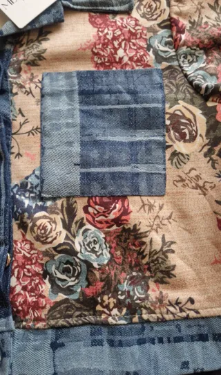 Giubbino donna MECCHIU patchwork floreale