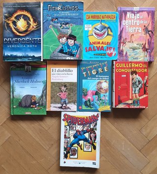 Lote 9 libros infantiles y juveniles