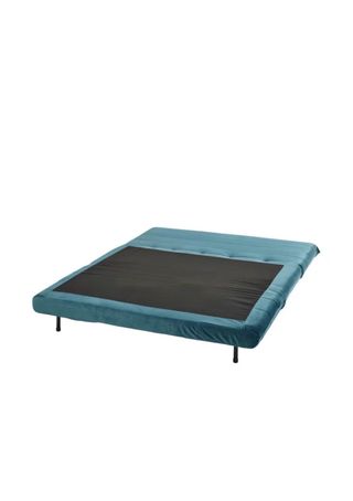 Sofá cama 2 plazas terciopelo azul
