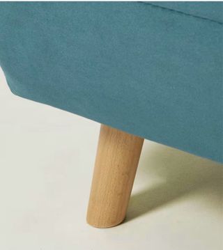 Sofá cama 2 plazas terciopelo azul