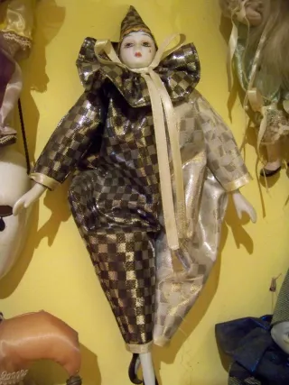 Figure di porcellana Arlecchino