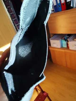 Botines de piel negros talla 44