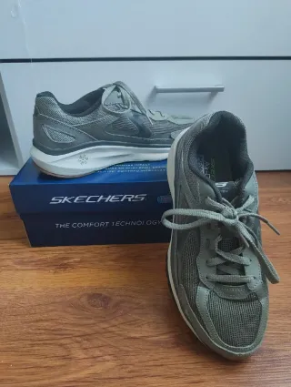 Deportivas Skechers Talla 42 Gris/Blanco