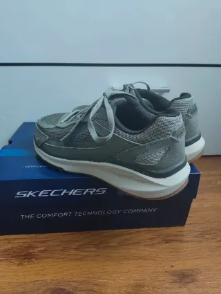 Deportivas Skechers Talla 42 Gris/Blanco