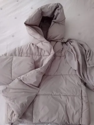Chaqueta plumón anorak gris