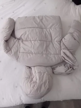 Chaqueta plumón anorak gris