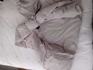 Chaqueta plumón anorak gris