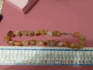 Collana vintage corniola grezza