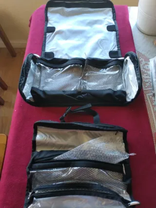 Neceser Travelon Negro 8 compartimentos interiores