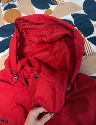 Anorak Columbia Rojo Talla XL
