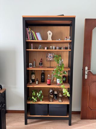 Estante IKEA HEMNES Preto/Castanho