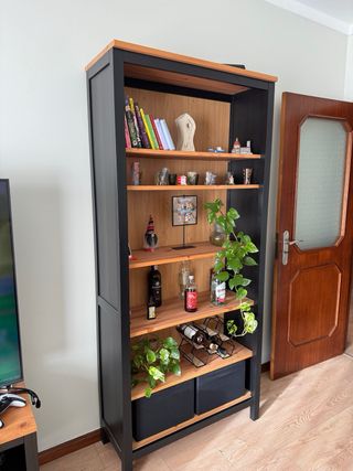 Estante IKEA HEMNES Preto/Castanho