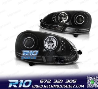 FAROS VOLKSWAGEN VW GOLF 5 OJOS ANGEL CCFL LUZ DIURNA LED FO