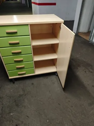 Mueble cajonera con ruedas