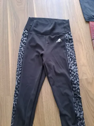 Mallas Adidas Negro y Gris