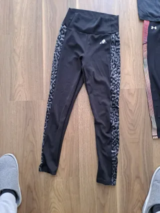 Mallas Adidas Negro y Gris