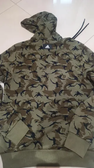 Felpa Adidas Uomo Camouflage Taglia S con cappucci