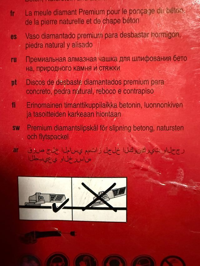 2 x HILTI Vaso Diamantato 125mm SP Universal