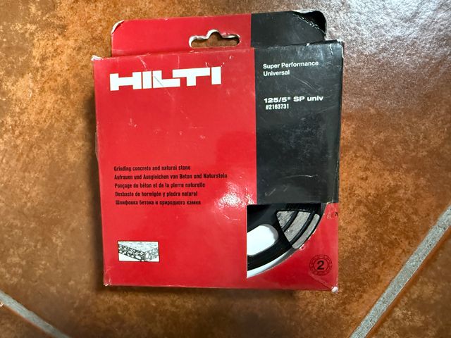 2 x HILTI Vaso Diamantato 125mm SP Universal