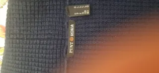 Chaquetón/ chaqueta larga punto azul marino