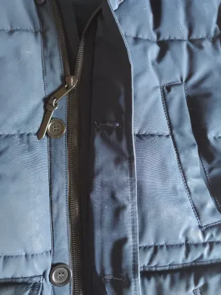 Parka imbottita Zara uomo blu