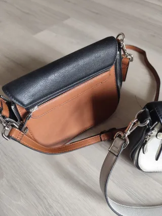 Set 2 Borsette Donna Nere e Argento