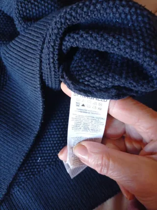 Jersey Springfield cuello cremallera azul marino