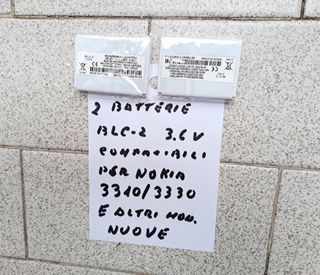 2 Batterie BLC-2 3.6V x Nokia 3310/3330 nuove comp