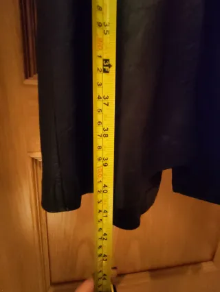 Gabardina de Piel Negra