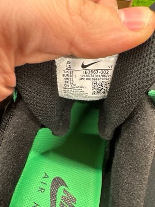 Nike Air Max 95 Nero/Verde Taglia 48.5