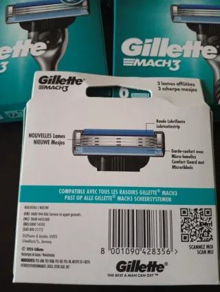Gillette Mach 3 - 5 confezioni da 6 lamette