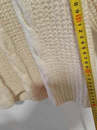 Jersey punto ochos vintage Aran beige