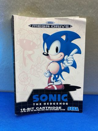 JUEGO SEGA MEGA DRIVE SONIC THE HEDGEHOG SIN CAJA